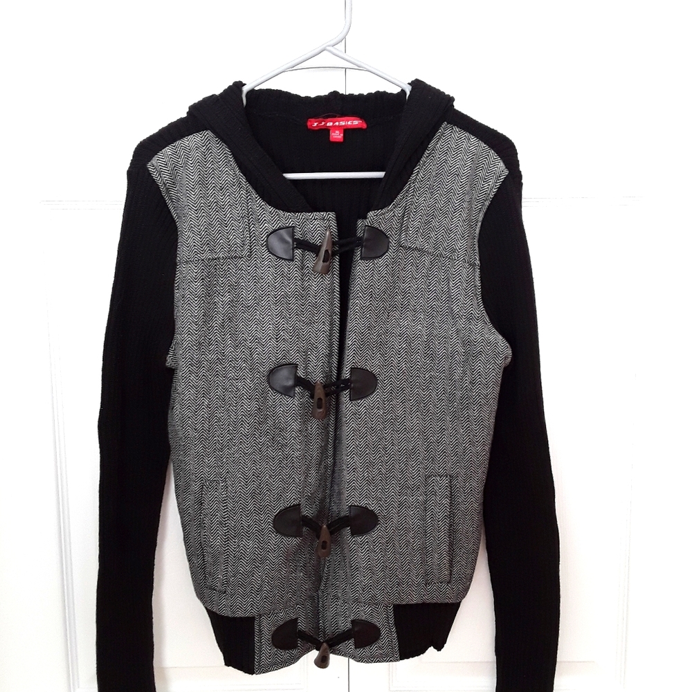 Button Up Hooded Jacket